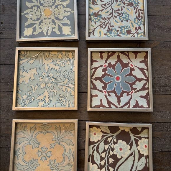 Ballard Designs Set of 6 wall tiles 8x8 - Picture 4 of 4